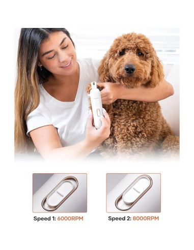 Amoladora de Uñas para Mascotas Loomla VC051498US 2 Velocidades