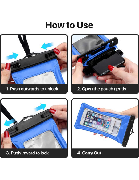 Funda Impermeable Diaclara para Teléfono Flotante IP68 Funda Impermeable Diaclara para Teléfono Flotante IP68