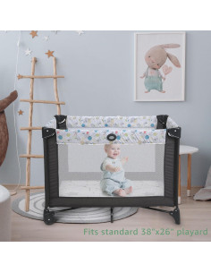 Colchón YENING para Pack and Play 96.5x66x2.5 cm CertiPUR 2