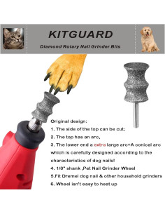 Puntas de Amoladora de Uñas de Perro Dremel 2-Pack Diamante 2