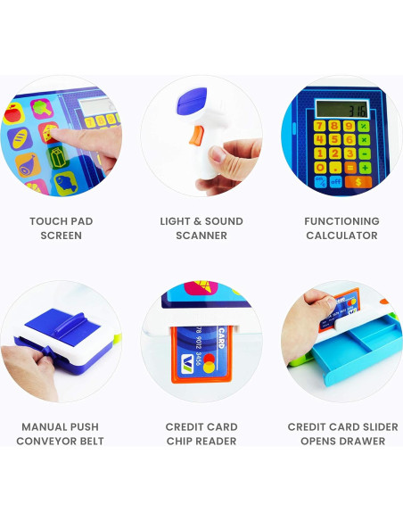 Registradora de Dinero Boley 1258A con Calculadora y Comida