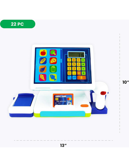 Registradora de Dinero Boley 1258A con Calculadora y Comida
