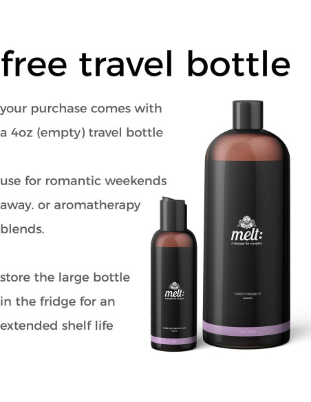 Aceite de Masaje Melt | Almendra Dulce 453g | Relajante y Terapéutico