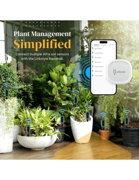 Sensor de Humedad de Suelo Linkstyle AFRA II 3 en 1 IP67
