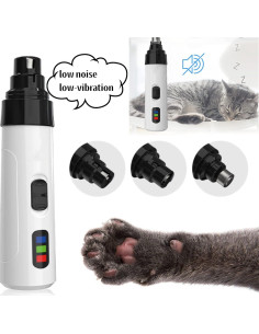Molinillo de Uñas Eléctrico Heusom Silent Groom Pro para Perros 2