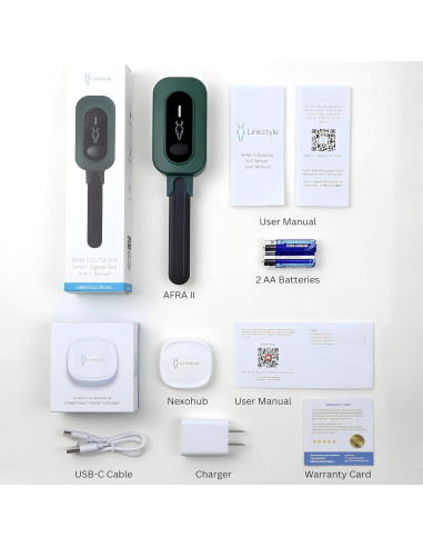 Sensor de Humedad de Suelo Linkstyle AFRA II 3 en 1 IP67