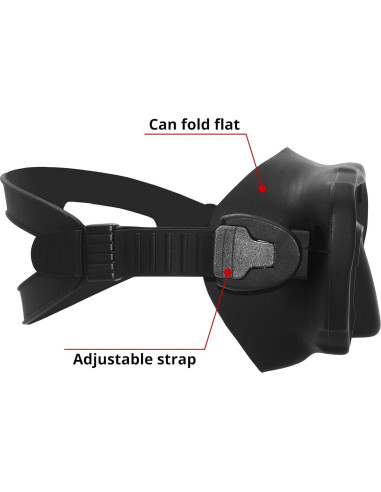 Máscara de Buceo Sin Marco Saekodive M-107 Antivaho UV