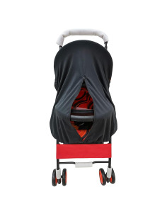 Sombra para Cochecitos de Bebé UV UPF50+ Ajuste Universal Negra