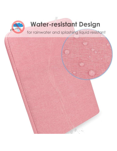 ProElife Funda para Laptop 13.6" Rosa Resistente al Agua