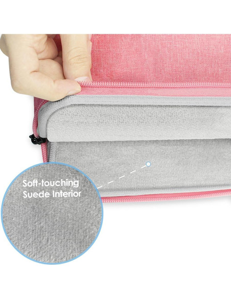ProElife Funda para Laptop 13.6" Rosa Resistente al Agua