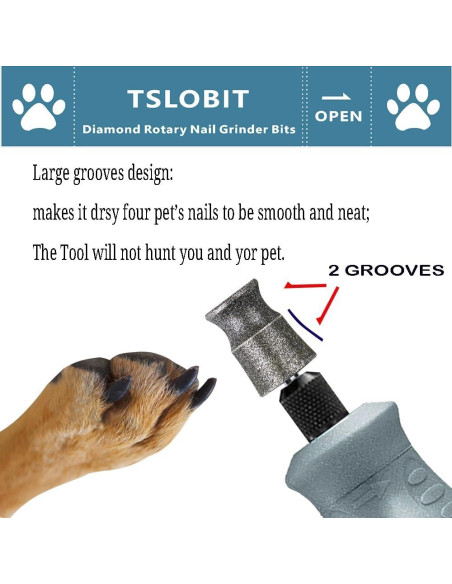 Rueda de Amoladora de Uñas de Perro Dremel Diamante 3.2mm