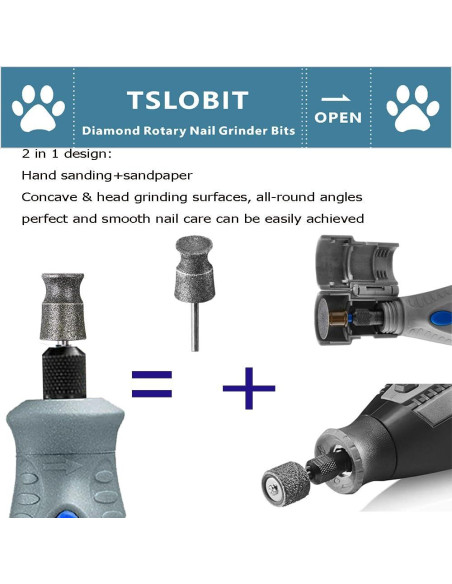 Rueda de Amoladora de Uñas de Perro Dremel Diamante 3.2mm