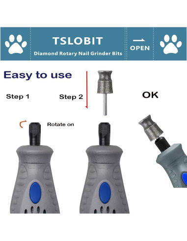 Rueda de Amoladora de Uñas de Perro Dremel Diamante 3.2mm