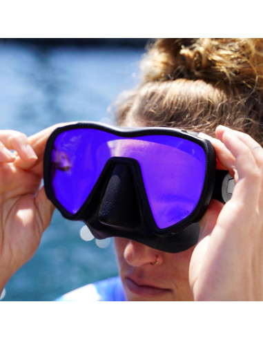 Máscara de Buceo Sin Marco Saekodive M-107 Antivaho UV