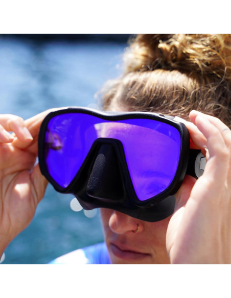 Máscara de Buceo Sin Marco Saekodive M-107 Antivaho UV