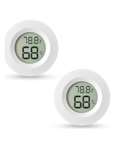 Higrómetro Digital Mini Paquete de 2 A01 Blanco - Temperatura y Humedad