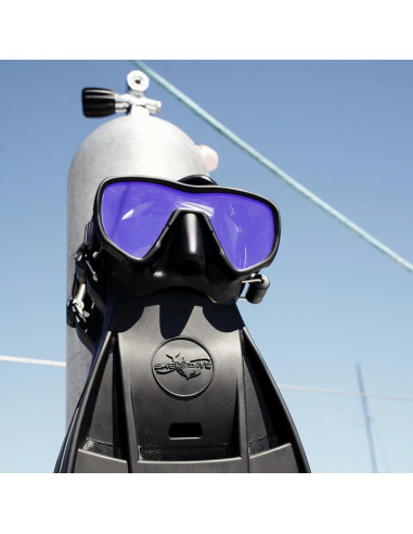 Máscara de Buceo Sin Marco Saekodive M-107 Antivaho UV