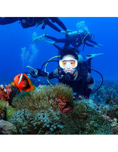 Máscara de Buceo Sin Marco Saekodive M-107 Antivaho UV