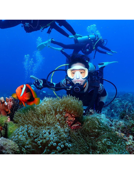 Máscara de Buceo Sin Marco Saekodive M-107 Antivaho UV