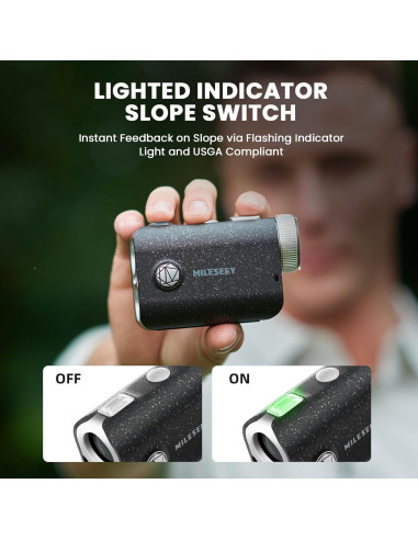MiLESEEY PF1 Buscador de Golf 1000m Impermeable IP65