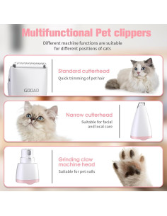 Cortadora de Pelo Inalámbrica GOOAD para Gatos y Perros Pequeños 2