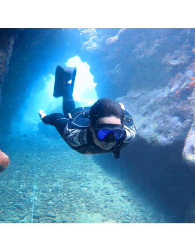 Máscara de Buceo Sin Marco Saekodive M-107 Antivaho UV