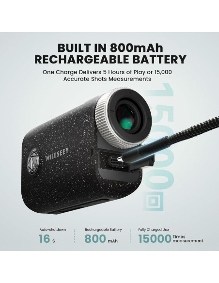 MiLESEEY PF1 Buscador de Golf 1000m Impermeable IP65