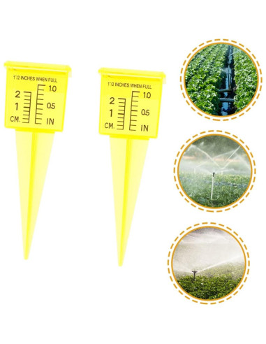 Medidor de Lluvia 4 Piezas Toddmomy 13.4 cm Plástico