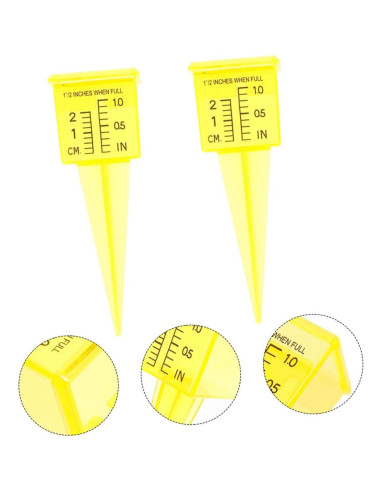 Medidor de Lluvia 4 Piezas Toddmomy 13.4 cm Plástico