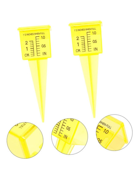 Medidor de Lluvia 4 Piezas Toddmomy 13.4 cm Plástico