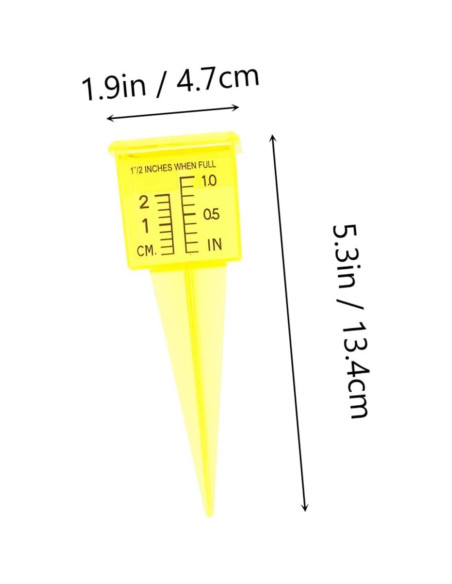 Medidor de Lluvia 4 Piezas Toddmomy 13.4 cm Plástico