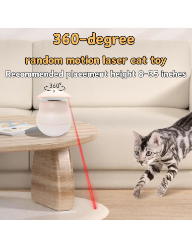 Juguete Automático de Láser para Gatos CelinD 360 Carga USB