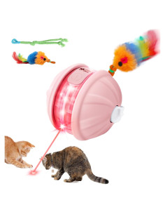 Juguete Interactivo para Gatos YoPoll IRBT002 con Láser y Pluma