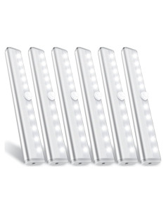 Luces LED HOKOILN con sensor de movimiento, paquete de 6