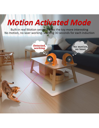 Juguete láser automático para gatos Mdupw recargable 9.14cm