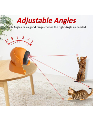 Juguete láser automático para gatos Mdupw recargable 9.14cm