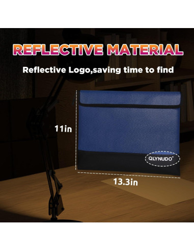 Bolsa Ignífuga QLYNUDO A4 4200F Impermeable y Reflectante