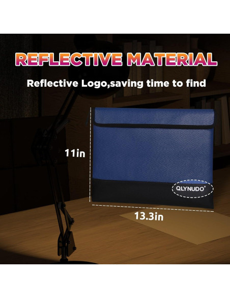 Bolsa Ignífuga QLYNUDO A4 4200F Impermeable y Reflectante
