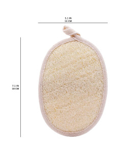 Esponja Exfoliante Natural de Lufa GLOBOTECH - 2 Piezas 2