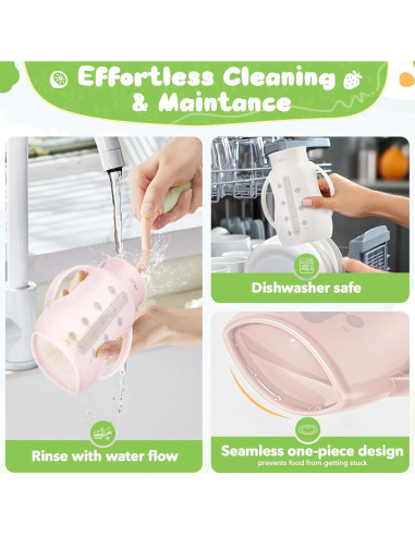 Bolsas de Silicona Reutilizables Bear 5oz para Bebés - 2 Unidades