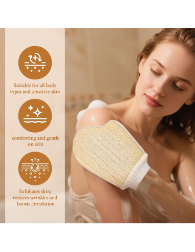 Esponjas Exfoliantes de Lufa Natural NierNika - 2 Unidades