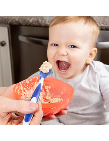 Cucharas TempCheck Dr. Brown para Bebés, Paquete de 4, Libre de BPA