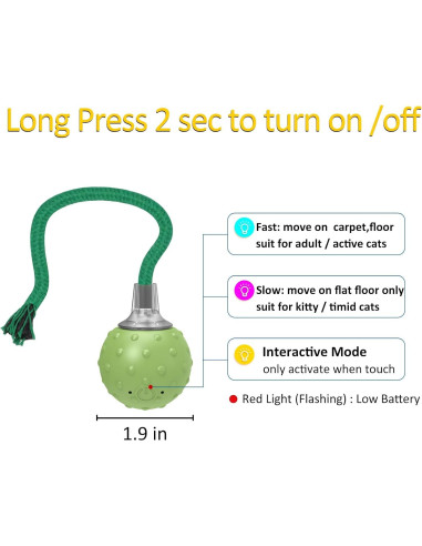 Juguete Interactivo para Gatos umosis con Bola Automática y Sonido