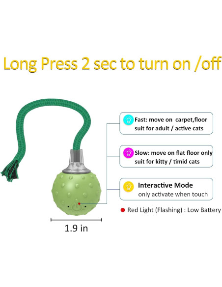 Juguete Interactivo para Gatos umosis con Bola Automática y Sonido