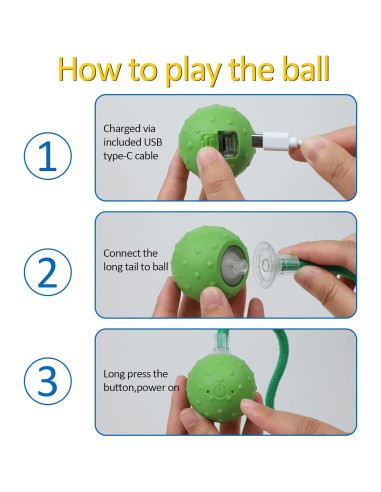 Juguete Interactivo para Gatos umosis con Bola Automática y Sonido