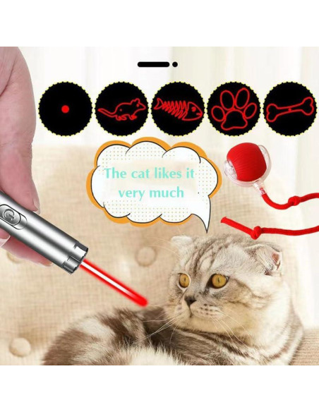 Juego Interactivo para Gatos Joyandu ZK-8 con Luz LED y 3 Modos