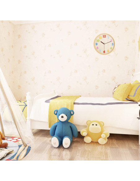 Reloj de Pared Silencioso Topkey 30.5 cm Colorido 3D