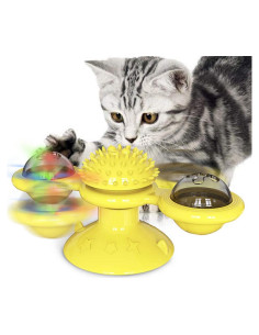 Juguete Interactivo para Gatos GBSYU con Hierba Gatera y LED