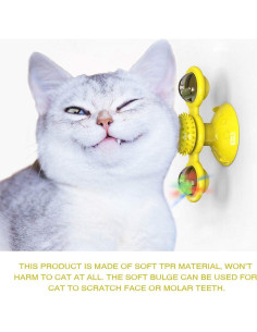 Juguete Interactivo para Gatos GBSYU con Hierba Gatera y LED 2