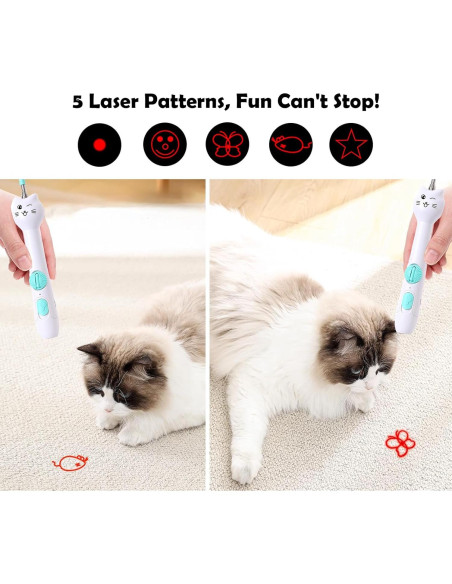 Juguete Interactivo para Gatos Found Notice Varita Retráctil 3-en-1